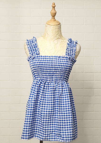 Big Checkered Babydoll Top