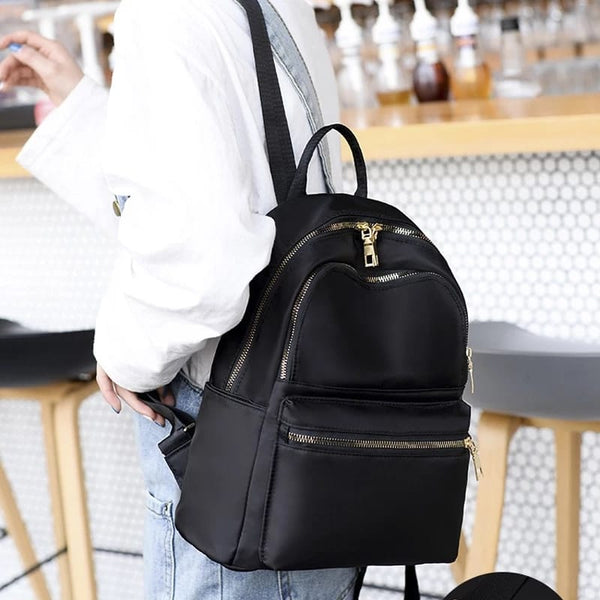 Gold Zipper Backpack