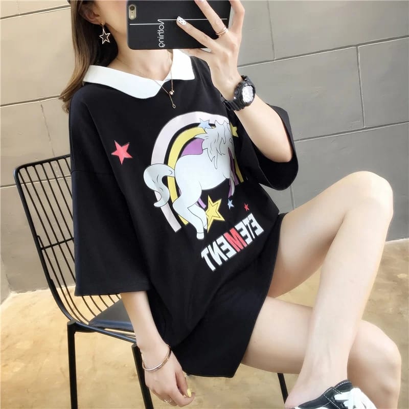 Unicorn 2 Way Oversized Tee