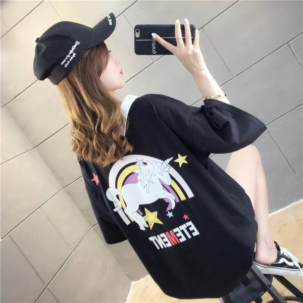 Unicorn 2 Way Oversized Tee