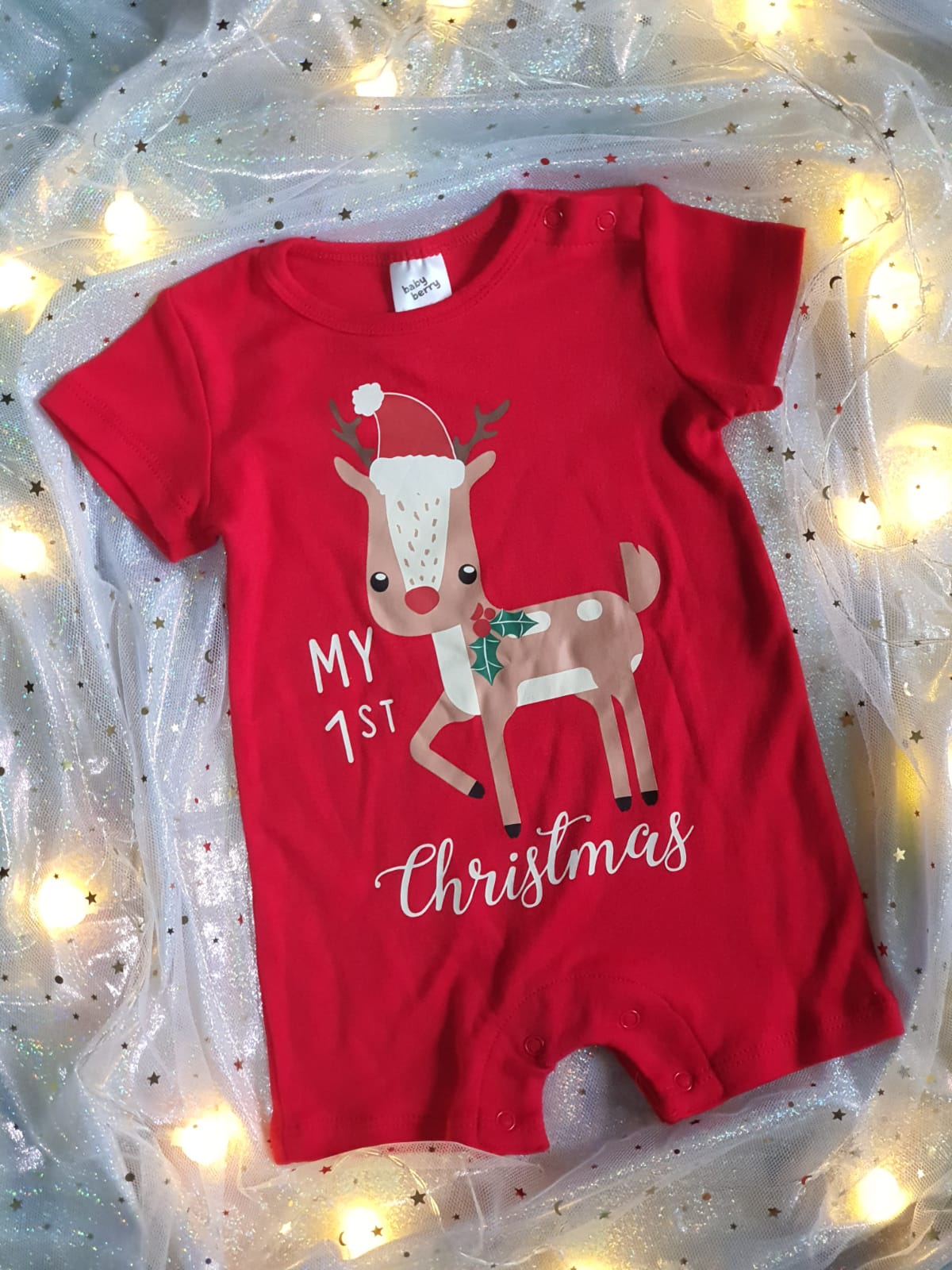 Baby 1st Christmas Romper