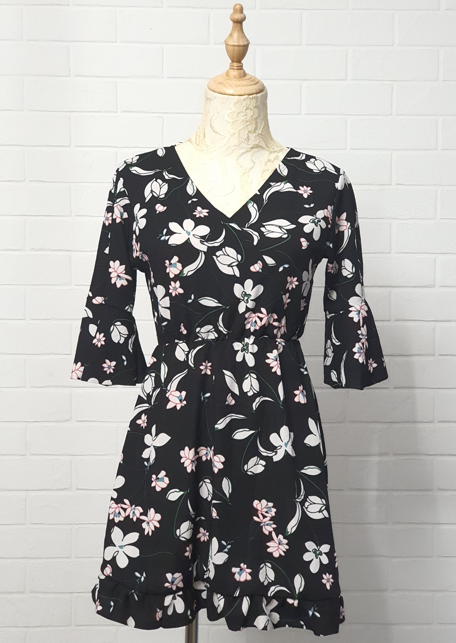 Black Floral Dress